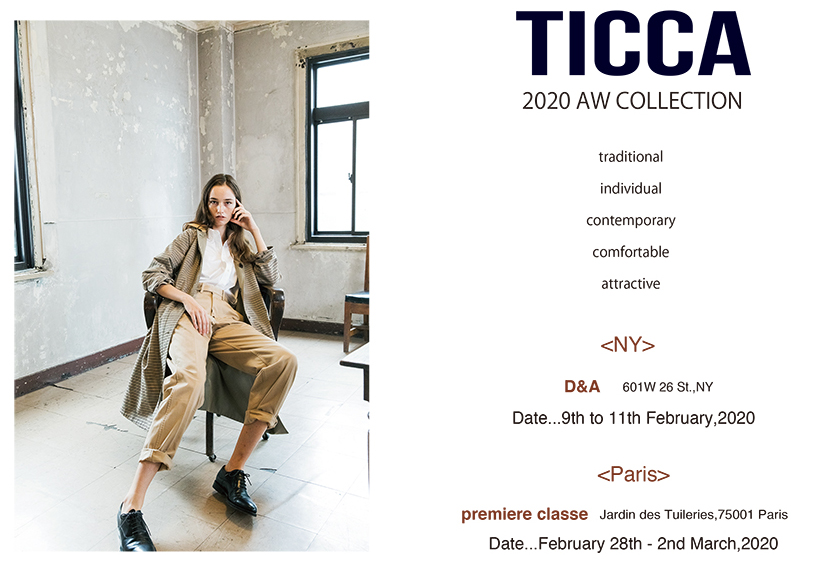 TICCA 2020AW COLLECTION | New York , Paris